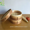 Eco-friendly Carbonized Bamboo Steamer with Custom Logo